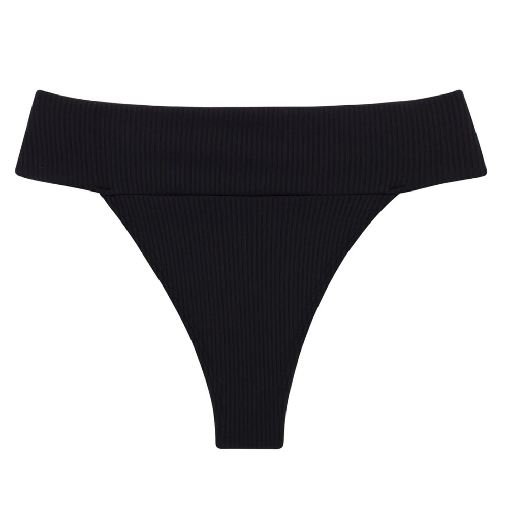 Montce Black Rib Tamarindo Bikini Bottom size Medium
